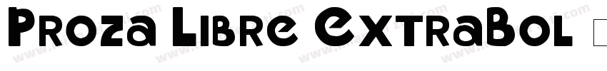 Proza Libre ExtraBol字体转换